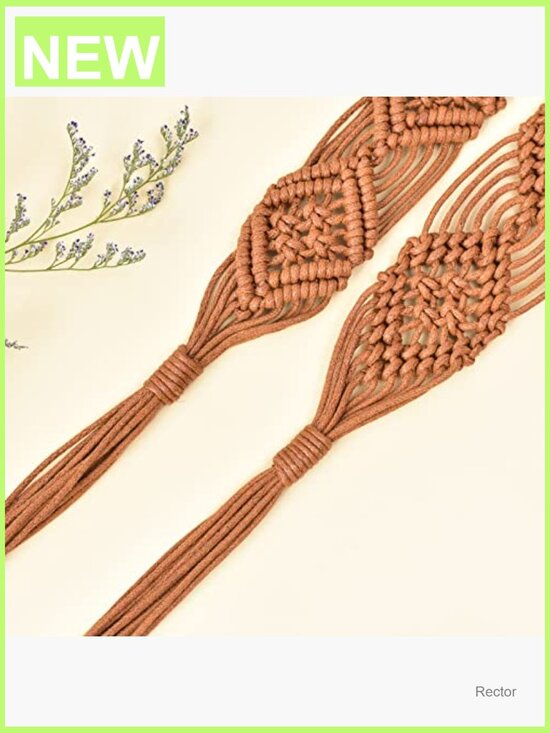 Bohemian Woven Rope Braid Waist Belt - Sash Style, One Size main image 4